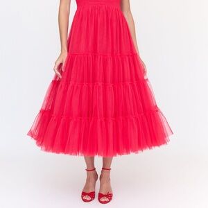 The Tulle Ellie Nap Dress in Red